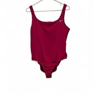 Nike Women's pink One-Piece Swimsuit